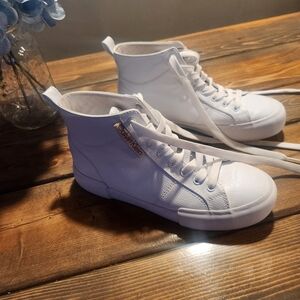 Calvin Klein White High-Top Sneakers